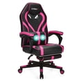 thumbnail image 1 of Spaco Computer Massage Gaming Recliner Chair with Footrest-Pink, Desk Chair, Gaming Chair for Office or Gaming, 1 of 9