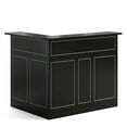 thumbnail image 1 of Spaco Corner Bar Cabinet with L-Shape Design, Bar Table with Multi-Level Storage, Corner Bar Table for Indoor as Home, Bar, Kitchen, Black, 1 of 7