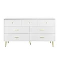 thumbnail image 1 of Spaco Dresser for Bedroom 7 Drawers Dresser Chest of Drawer Bedroom Furniture, White Dresser, 1 of 6