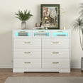 thumbnail image 1 of Spaco Dresser for Bedroom 9 Drawers Dresser Chest of Drawer Bedroom Furniture, White Dresser, 1 of 10
