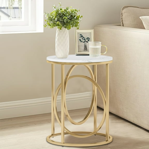 Spaco End Table, Small Side Table for Couch, Sofa Table for Living Room, Bedroom, Bedside
