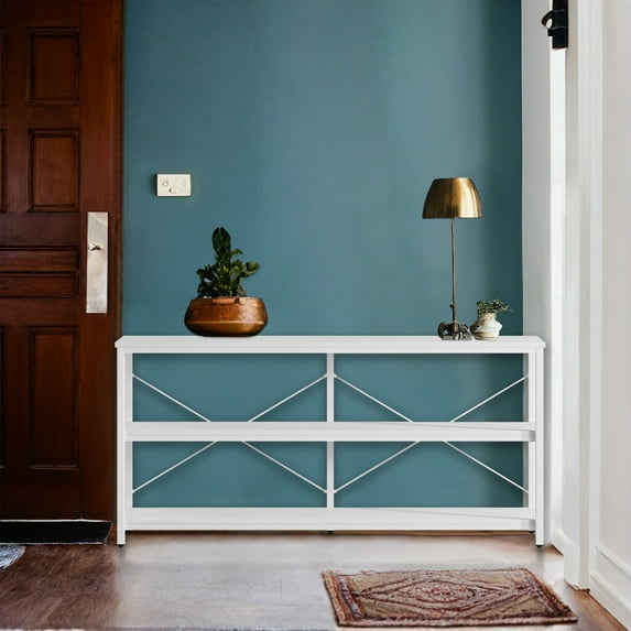 Spaco Entryway Table, Console Sofa Table, Industrial Entry Way Table, Display Shelf for Living Room, Hallway, Entrance, Foyer