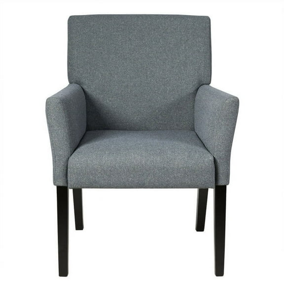 Spaco Executive Guest Chair Reception Waiting Room Arm Chair-Gray, Modern Mid-Century Upholstered Living Room Chair