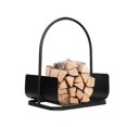 thumbnail image 1 of Spaco Fireplace Log Holder, Handheld Firewood Rack, Portable Firewood Rack for Outdoor, Black, 1 of 6