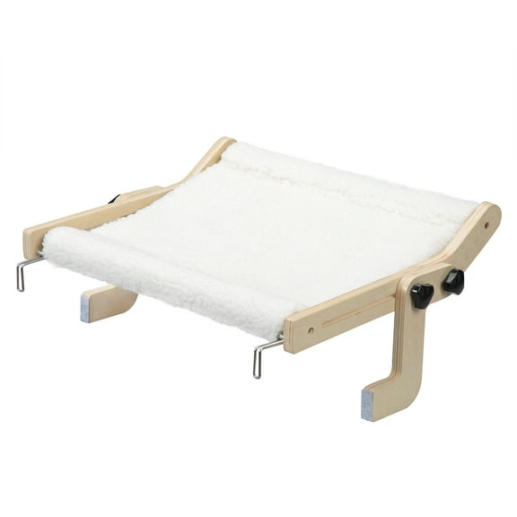 Spaco Floating Cat Bed with Adjustable Legs - Multilayer Board & Fleece - Space-Saving & Comfy
