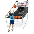 Spaco Foldable Dual Shot Basketball Arcade Game, Indoor Kids Basketball