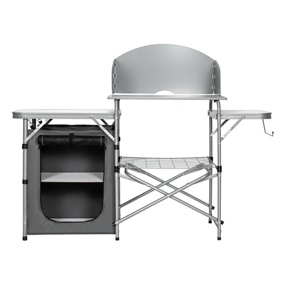 Spaco Foldable Outdoor BBQ Portable Grilling Table, Folding Table for Patio Pool Park Outdoor