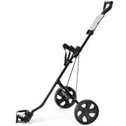 Spaco Folding 2 Wheels Push Pull عربة عربة الغولف مع لوحة النتائج ، عربة غولف قابلة للطي قابلة للطي
