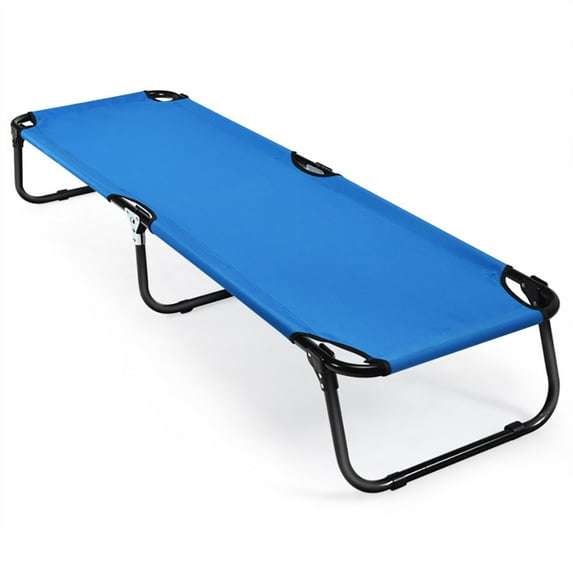 Spaco Folding Camping Bed Outdoor Portable Military Cot Sleeping Hiking, Camping Cot, Great for Camping, Lounging, & Elevated Sleeping