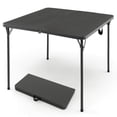 thumbnail image 1 of Spaco Folding Camping Table with All-Weather HDPE Tabletop and Rustproof Steel Frame-Gray, Folding Table for Patio Pool Park Outdoor, 1 of 8