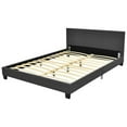 thumbnail image 1 of Spaco Full Bed Frame Upholstered Platform with Headboard Wood Slat, Upholstered Platform Bed, Adjustable Headboard Design, Strong Weight Capacity, No Box Spring Needed, Easy Assembly, Gray, 1 of 3