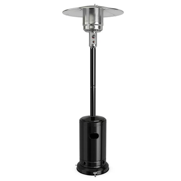 Spaco Garden Propane Standing LP Gas Steel Accessories Heater, Patio Heater for Outdoor Use, Silver Gray