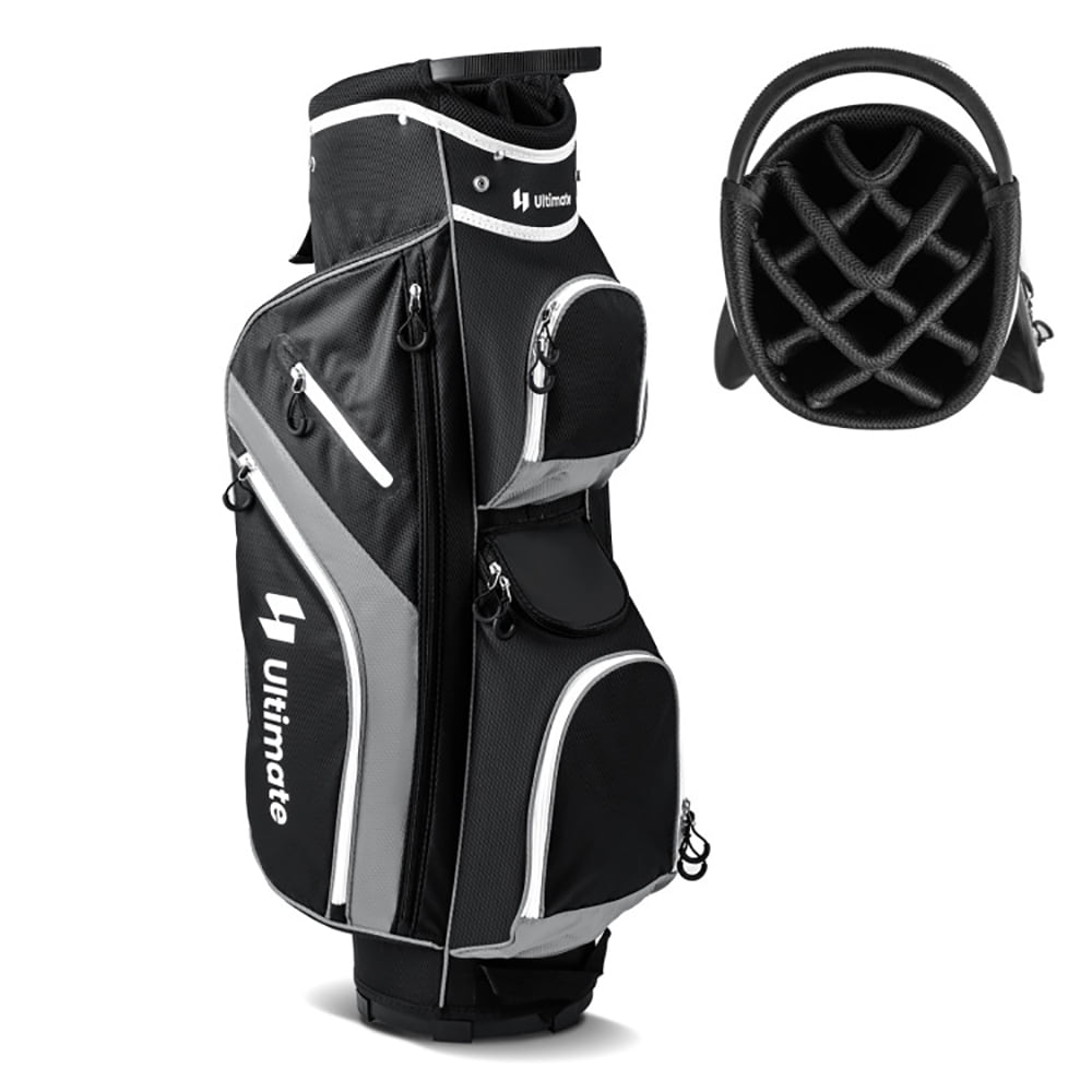Spaco Golf Cart Bag with 14 Way Top Dividers-Gray, Golf Stand Bag for Men & Women,Multiple Pockets, Lightweight & Durable