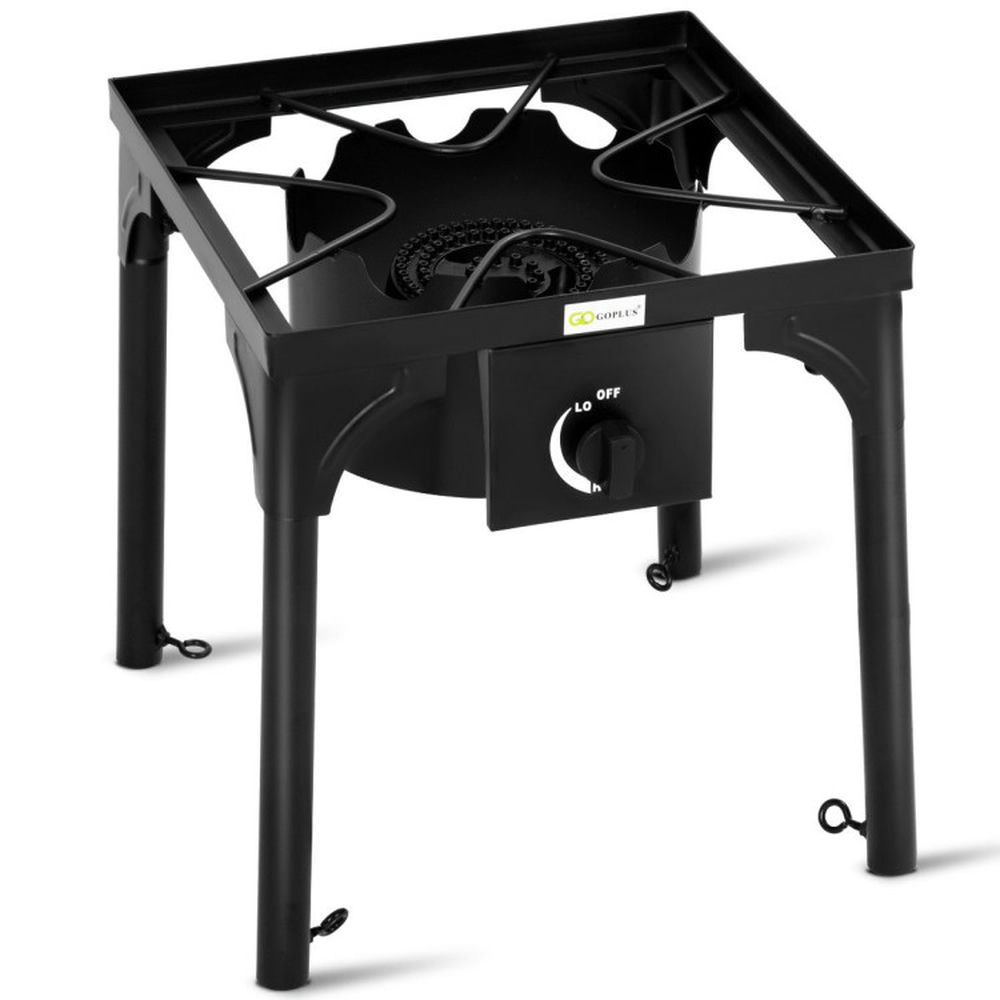 Spaco Grill, Outdoor BBQ Grill,100 000-BTU Portable Propane Outdoor Camp Stove with Adjustable Legs