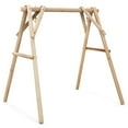 thumbnail image 1 of Spaco Heavy Duty Wooden Swing Frame with Reinforced Bars, Premium Outdoor Swing Stand, Durable Porch Swing Frame with Swing Mounting Hardware, 1 of 8