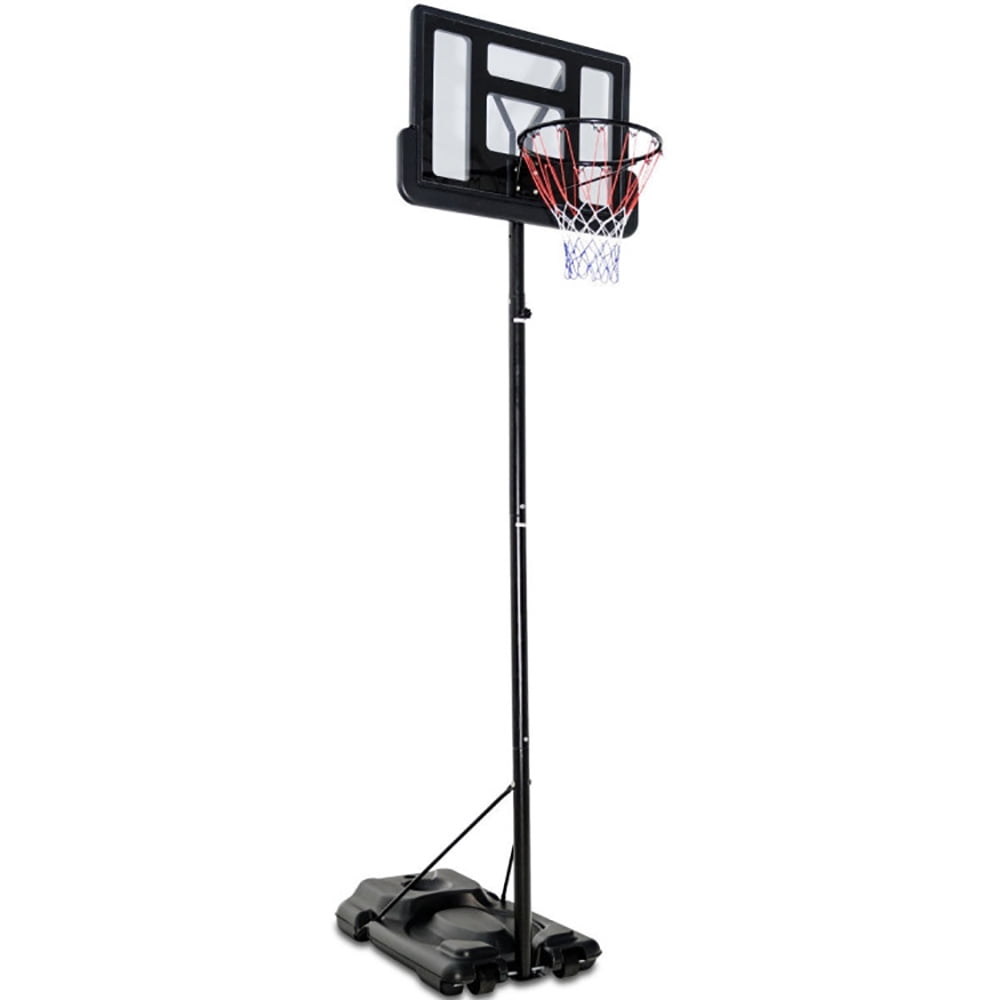 Spaco Height Adjustable Portable Shatterproof Backboard Basketball Hoop with 2 Nets, Portable Basketball Hoop for Kids Teenagers Youth and Adults with Stand & Backboard Fillable Base