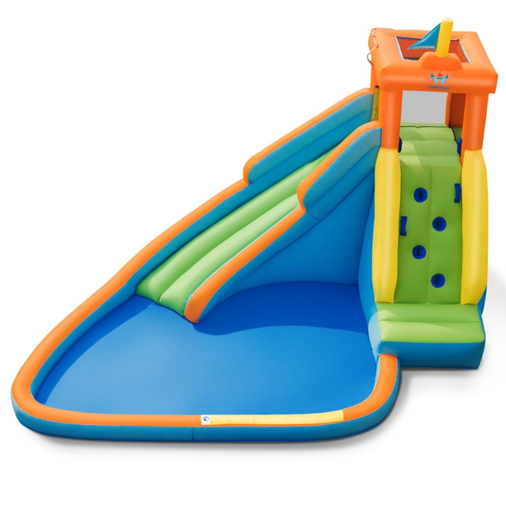 Spaco Inflatable Water Slide Kids Bounce House with 750W Blower, Jumping Castle Family Backyard Bouncy Castle, Durable Sewn with Extra Thick Material, Idea for Kids