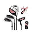 thumbnail image 1 of Spaco Junior Complete Golf Club Set for Kids with Rain Hood Right Hand Children Golf Age 8-10 Years Old-Pink, Golf Junior Golf Clubs Set for Kids for Children, Kids, 1 of 8