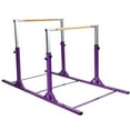 thumbnail image 1 of Spaco Kids Double Horizontal Bars Gymnastic Training Parallel Bars Adjustable-Purple, Height Adjustable Junior Training Bar for Home, 1 of 1