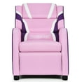 thumbnail image 1 of Spaco Kids Leather Recliner Chair with Side Pockets-Pink, Kids Couch for Kids, 1 of 9