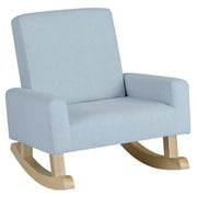 Spaco Kids Rocking Chair with Solid Wood Legs-Blue, Kids Couch for Kids