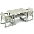 thumbnail image 1 of Spaco Kids Table and 2 Chairs Set with Storage Shelf-White, Toddler Table and Chair Set for Arts & Crafts, Snack Time, Homeschooling, Homework, 1 of 8