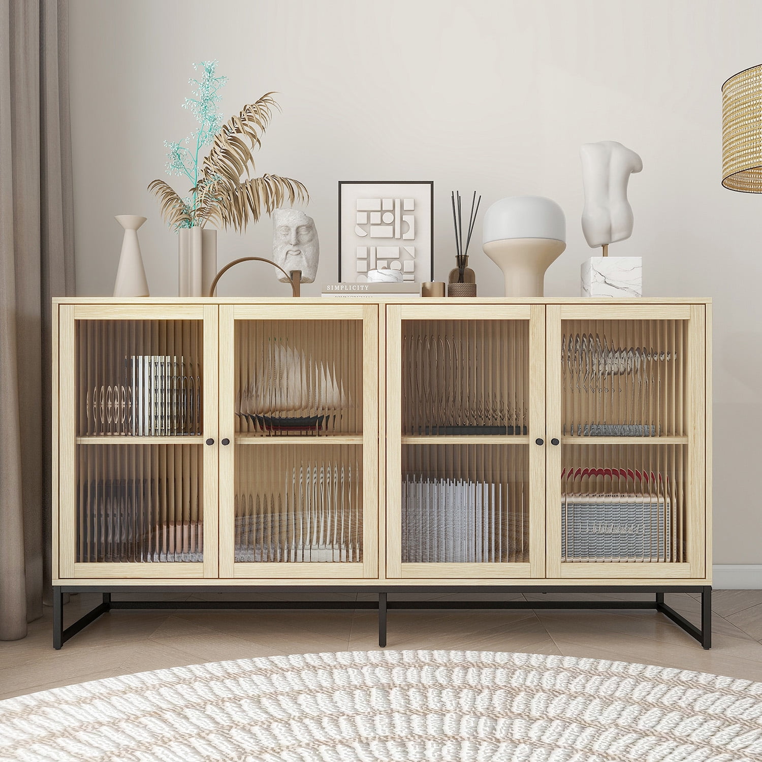 Spaco Kitchen Pantry Storage Cabinet, Pantry Cabinet, Small Wooden Food ...