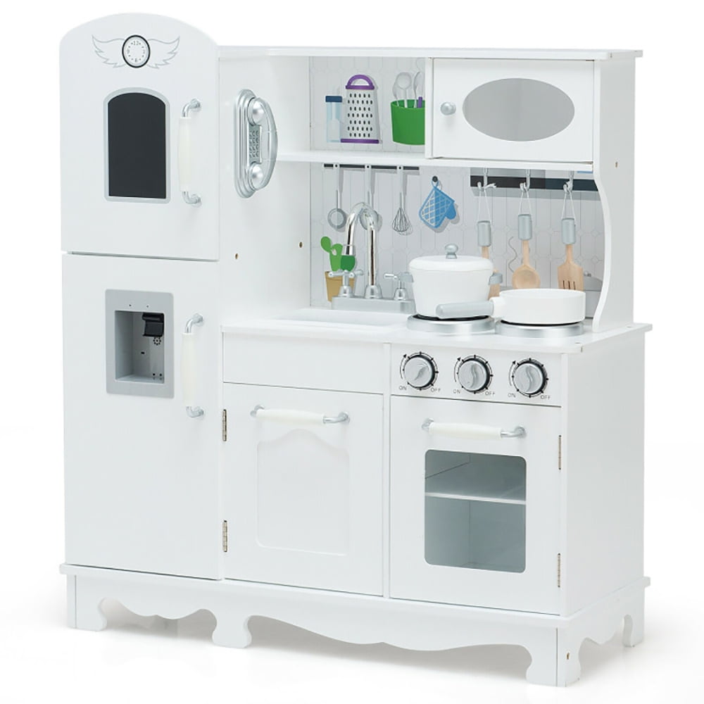 Spaco Kitchen Pretend Play Cookware Set Toys for Kids with Water Dispenser, Kids Play Kitchen for Kids Ages 3-8, Kitchen Playset Chef Pretend Play Set Spaco Kitchen Pretend Play Cookware Set Toys for Kids with Water Dispenser, Kids Play Kitchen for Kids Ages 3-8, Kitchen Playset Chef Pretend Play Set