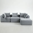 thumbnail image 1 of Spaco L-Shaped Combination Compression Sofa, Compressed Sofa, Magic Cube Sofa for Indoor as Livingroom, Gray, 1 of 18