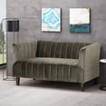 thumbnail image 1 of Spaco Luxurious Velvet Couch, Straight Stitch Pattern, Featherlike Softness, for Modern Home, 1 of 12