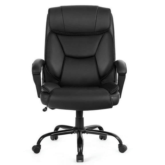 Spaco Massage Executive Office Chair with 6 Vibrating Points-Black, Home Office Computer Desk Chair, Ergonomic Office Chair for Bedroom,Study