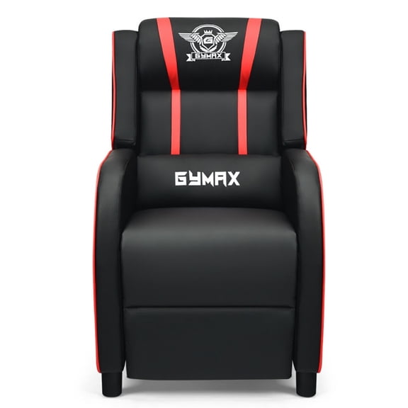 Spaco Massage Racing Gaming Single Recliner Chair-Red, Single Sofa, Home Theater Seating Office for Adults