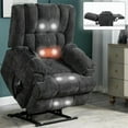 thumbnail image 1 of Spaco Medium Gray Dual Motor Power Lift Recliner - Infinite Position with Heat Massage, Power Remote, 1 of 7