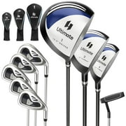 Spaco 9 Pieces Complete Golf Club Set, Lightweight & Durable Golf Club  for Men & Women, Navy