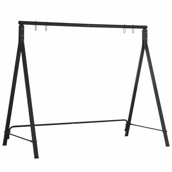 Spaco Metal Porch Swing Stand, Heavy Duty Swing Frame, 528 LBS Weight Capacity, Hanging Chair Stand for Outdoor, Black