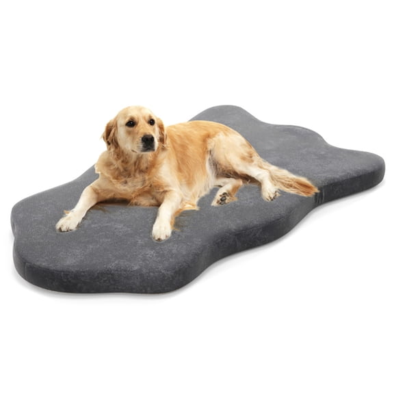Spaco Orthopedic Dog Bed with Memory Foam Support for Large Dogs-Gray