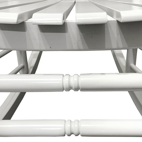 Spaco Outdoor Rocking Chairs, Porch Rocker with High Back, Patio Rockers, Weather Resistant Rocking Chairs for Patio, Garden, Backyard, White