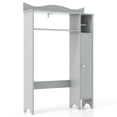 thumbnail image 1 of Spaco Over the Toilet Storage Cabinet with Toilet Paper Holder-Gray, Bathroom Cabinet, 1 of 6