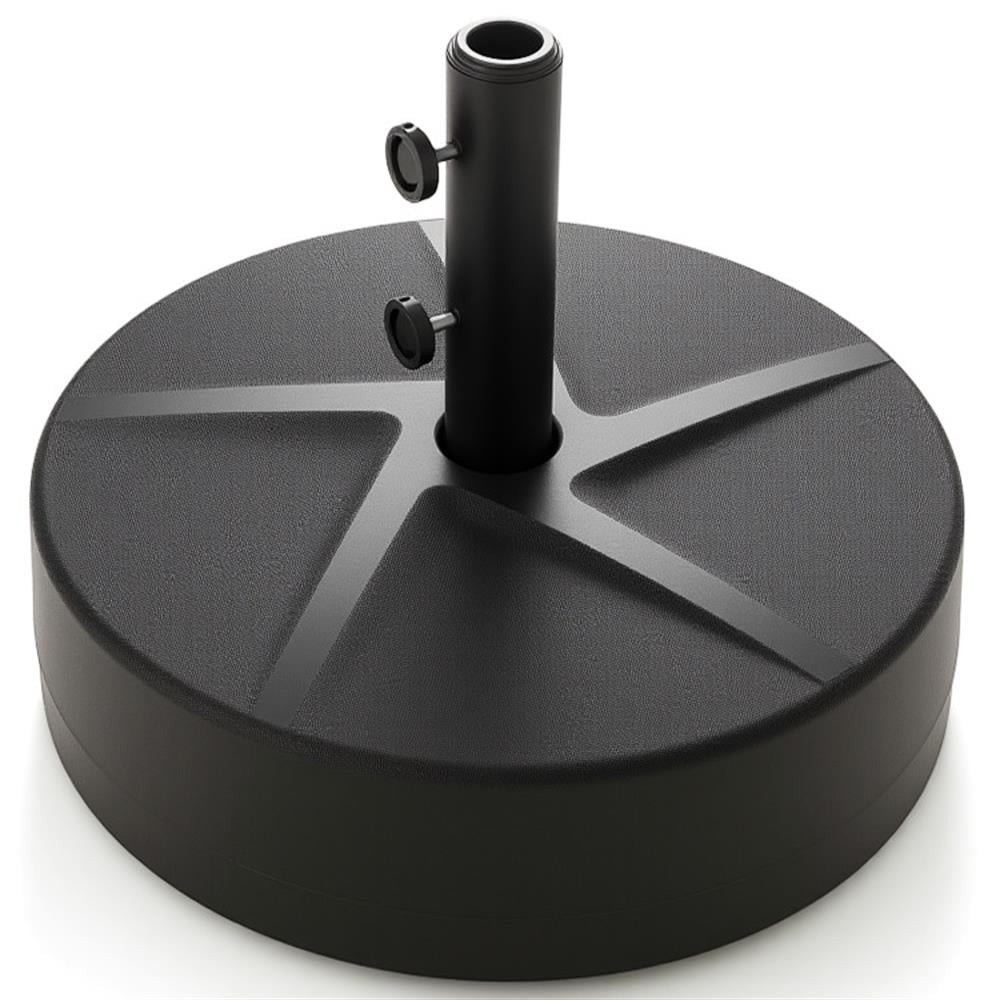 Spaco Patio Umbrella Base 88LBS Capacity Water and Sand Fillable Market Table Umbrella Stand, Outdoor Umbrella Stand, Patio Umbrella Stands & Bases, Deck Umbrella Stand-Black