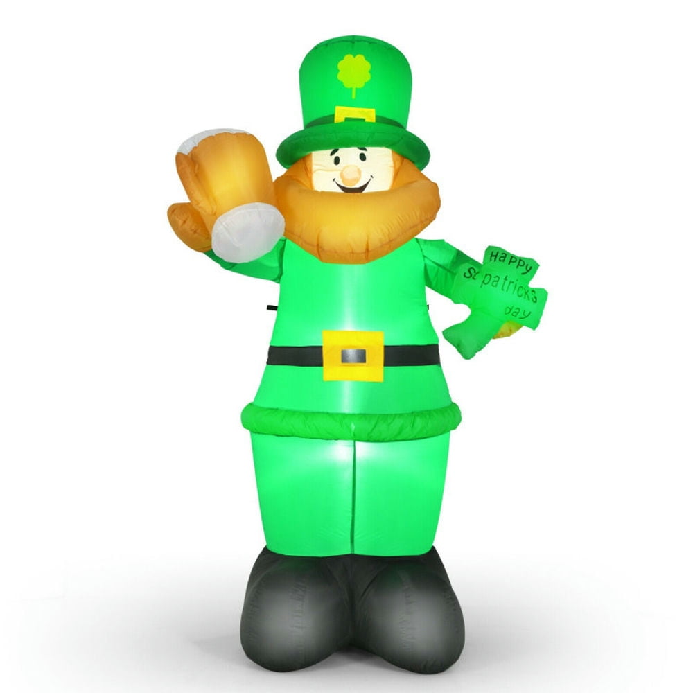 Spaco Patrick’s Day Inflatable Leprechaun for Yard and Lawn, 8 Ft Inflatable Leprechaun with Bottom Zipper, Inflatable Leprechaun for Indoor and Outdoor as Living Room, Garden, Courtyard, Green Spaco Patrick’s Day Inflatable Leprechaun for Yard and Lawn, 8 Ft Inflatable Leprechaun with Bottom Zipper, Inflatable Leprechaun for Indoor and Outdoor as Living Room, Garden, Courtyard, Green
