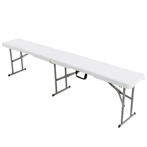 Spaco Portable Camping Kitchen Table with Storage Shelves-Gray, Folding Table for Patio Pool Park Outdoor