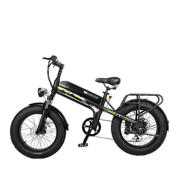 Spaco Portable Electric Bicycle, 20" Fat Tire, Disc Brakes, Safe & Secure Riding Experience