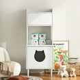 thumbnail image 1 of Spaco Private Cat Space, Litter Box Furniture, Potted Plant Shelf, 20.5x21.3x53in, 1 of 11