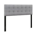 thumbnail image 1 of Spaco Queen Headboard, Linen Upholstered Headboard with Solid Rubber Wood Legsheadboard in Light, Grey, 1 of 1