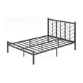 thumbnail image 1 of Spaco Queen Size Platform Bed with Headboard and Metal Frame-Queen Size, Bed Frame Full, 1 of 8