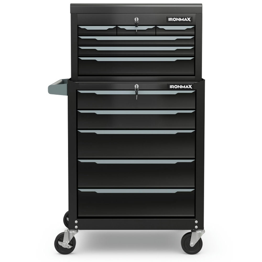 Spaco Rolling Steel Tool Chest with Hanging Holes and Central Keyed ...