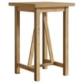 thumbnail image 1 of Spaco Rustic Square Bar Table with Wood Frame and Spacious Top, Bar Table with Stable Legs and Open Shelf Storage for Indoor as Home, Bar, Kitchen, Brown, 1 of 4