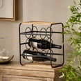 thumbnail image 1 of Spaco Small Wine Racks Countertop,Metal Wine Bottle Holder Modern Black for Home Kitchen Bar,Tabletop Wine Rack for Cabinet, Pantry, Wine Bottle Storage, 1 of 12