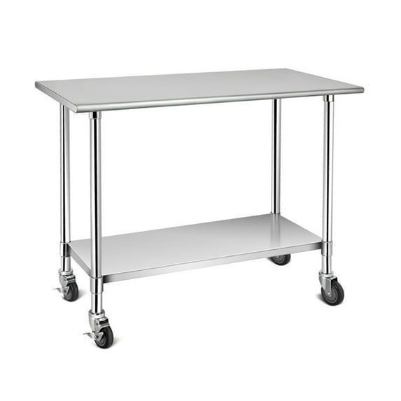 Spaco Stainless Steel Commercial Kitchen Prep & Work Table, Stainless Steel Table for Restaurant, Home and Hotel
