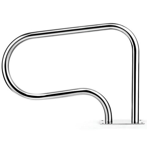 Spaco Stainless Steel Swimming Pool Hand Rail with Base Plate, Slip Resistant Rail Grip for Swimming Pool Hand